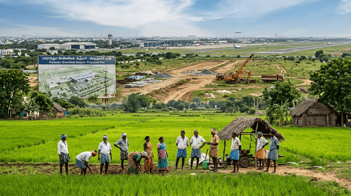 Tamil Nadu Scraps Parandur Airport Project Plans New Site for Chennai’s Second Airport Tamil Nadu Scraps Parandur Airport Project Plans New Site for Chennai’s Second Airport