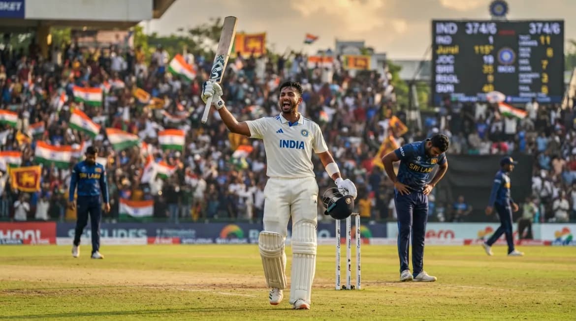 Dhruv Jurel’s Unbeaten 115 Puts India in Command Against Sri Lanka Dhruv Jurel’s Unbeaten 115 Puts India in Command Against Sri Lanka