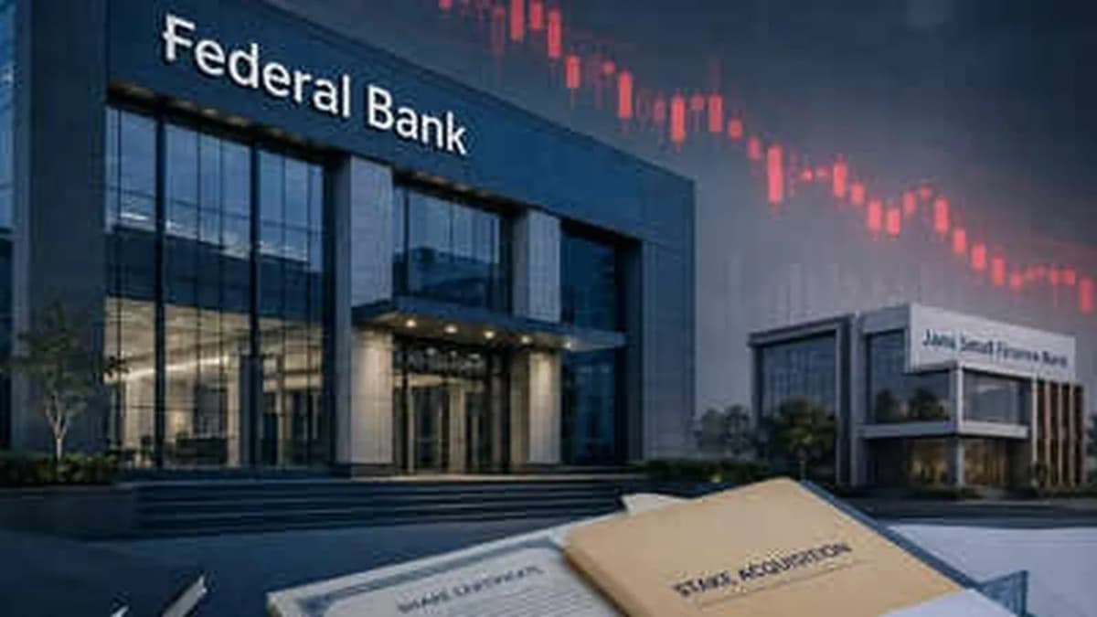 Federal Bank Shares Decline Amid Merger Talks with Jana Small Finance Bank