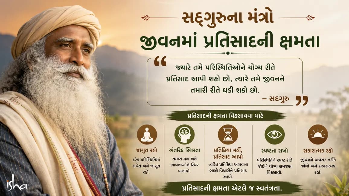 Sadhguru's Teachings: The Ability to Respond in Life Sadhguru's Teachings: The Ability to Respond in Life