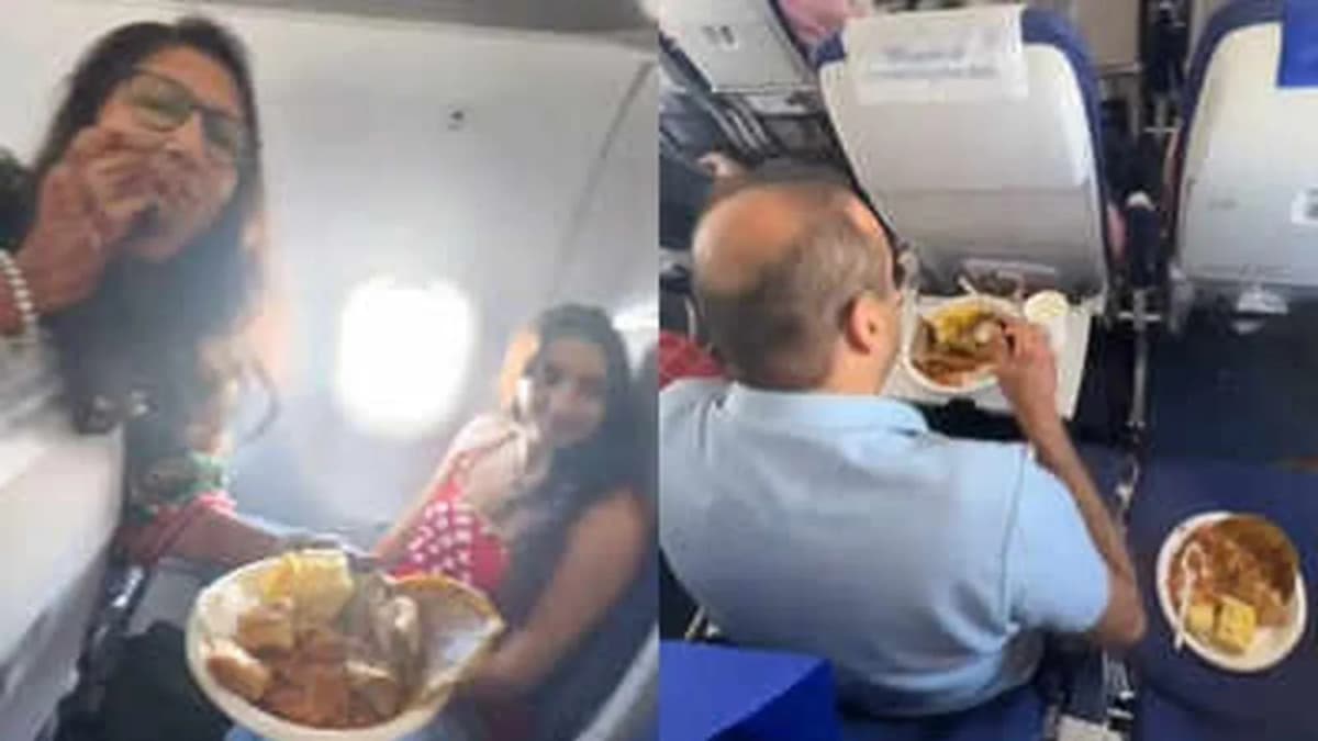 Family Feast on IndiGo Flight Sparks Social Media Debate Family Feast on IndiGo Flight Sparks Social Media Debate