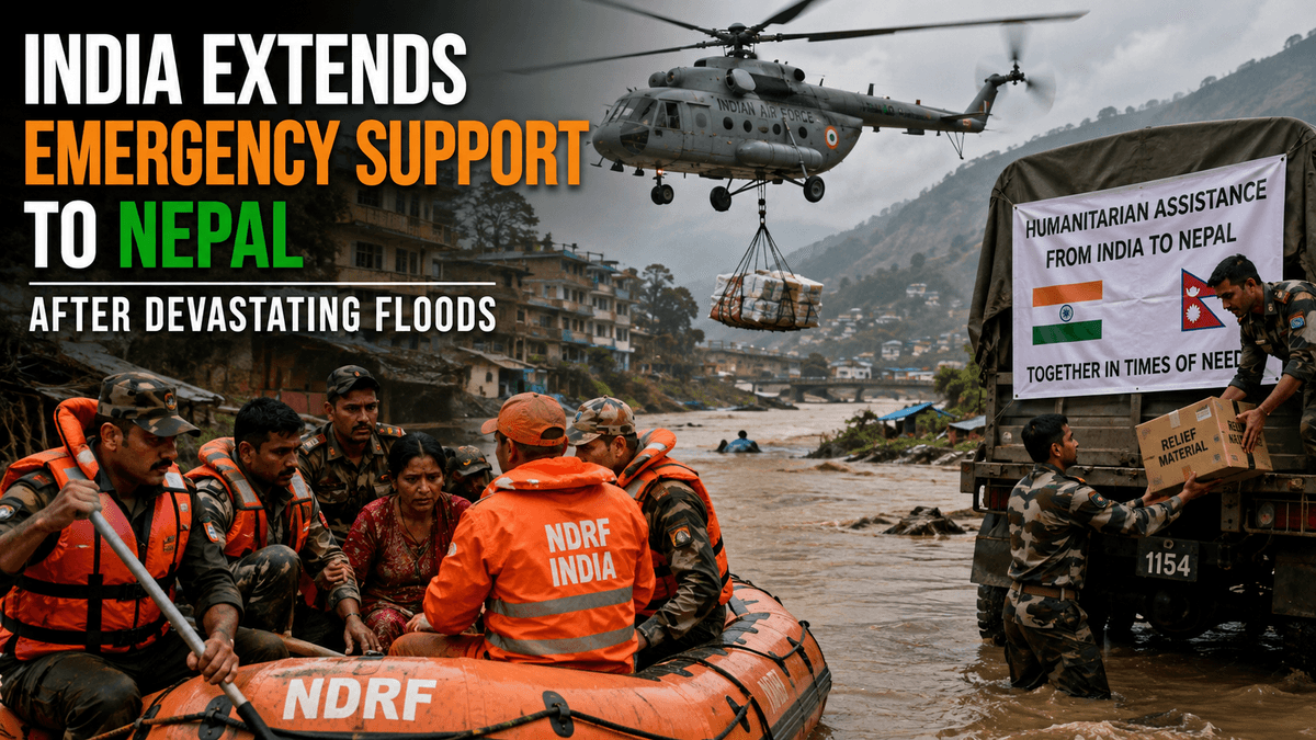 India Extends Emergency Support to Nepal After Devastating Floods India Extends Emergency Support to Nepal After Devastating Floods