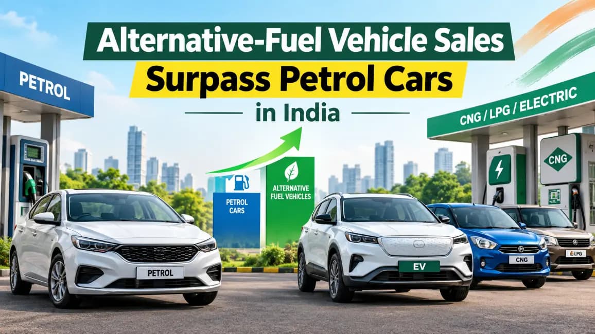 Alternative-Fuel Vehicle Sales Surpass Petrol Cars in India Alternative-Fuel Vehicle Sales Surpass Petrol Cars in India