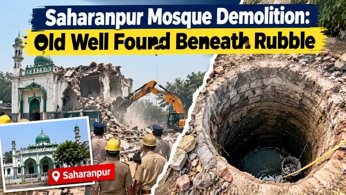 Saharanpur Mosque Demolition: Old Well Found Beneath Rubble