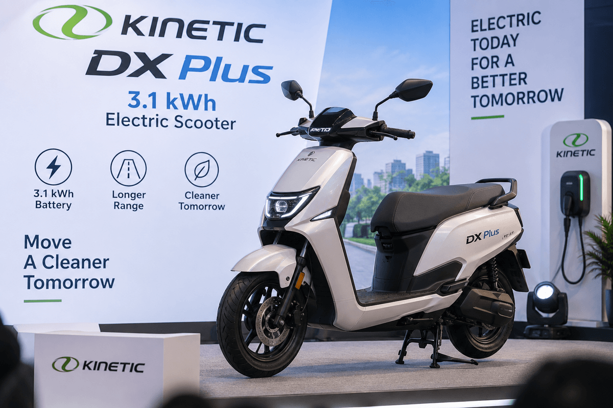 Launch of Kinetic DX Plus 3.1 kWh Electric Scooter Launch of Kinetic DX Plus 3.1 kWh Electric Scooter