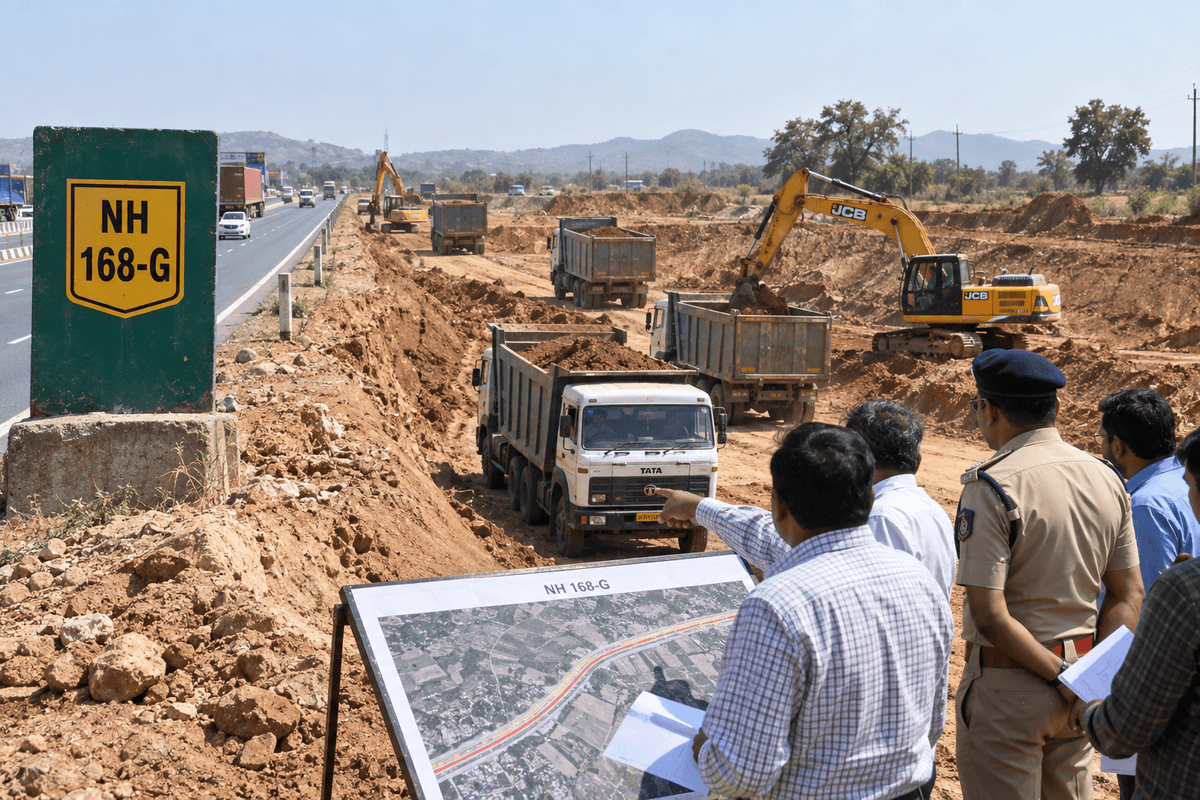 Allegations of Illegal Soil Extraction in National Highway 168-G Construction in Sabarkantha Allegations of Illegal Soil Extraction in National Highway 168-G Construction in Sabarkantha