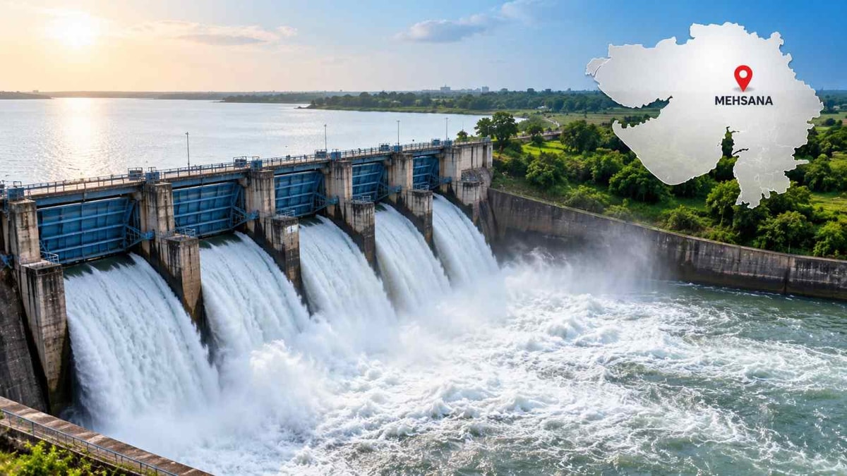 Mehsana: Water Released from Bhimpur Varsang Lake, 29 Lakes to Be Filled Mehsana: Water Released from Bhimpur Varsang Lake, 29 Lakes to Be Filled