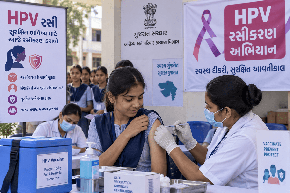 HPV Vaccination Campaign in Gujarat: Over 600,000 Vaccinations Administered HPV Vaccination Campaign in Gujarat: Over 600,000 Vaccinations Administered