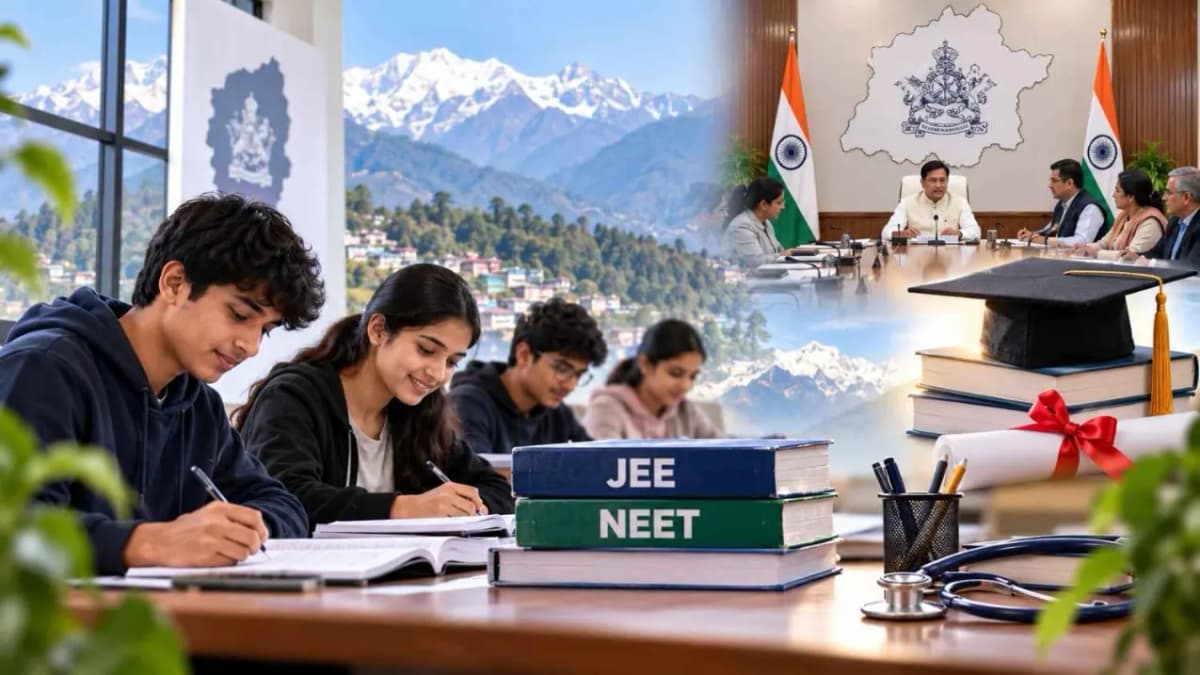 Sikkim Launches Free JEE NEET Coaching for Poor Students Sikkim Launches Free JEE NEET Coaching for Poor Students