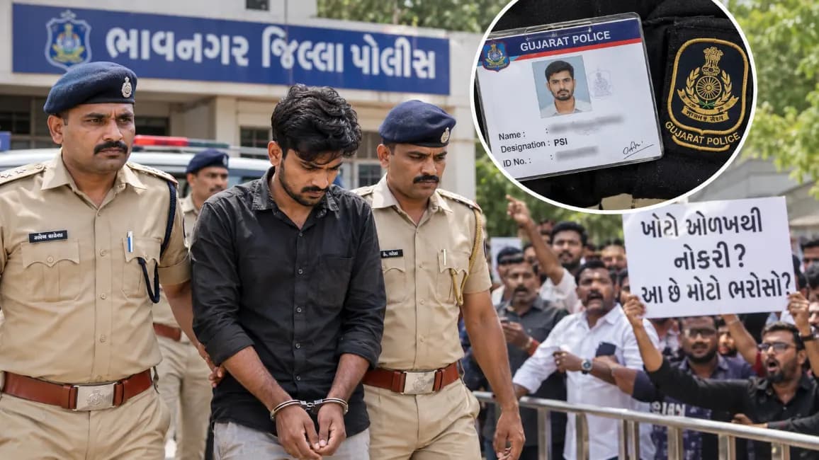 Fake PSI Arrested in Bhavnagar Causing Public Outcry Fake PSI Arrested in Bhavnagar Causing Public Outcry