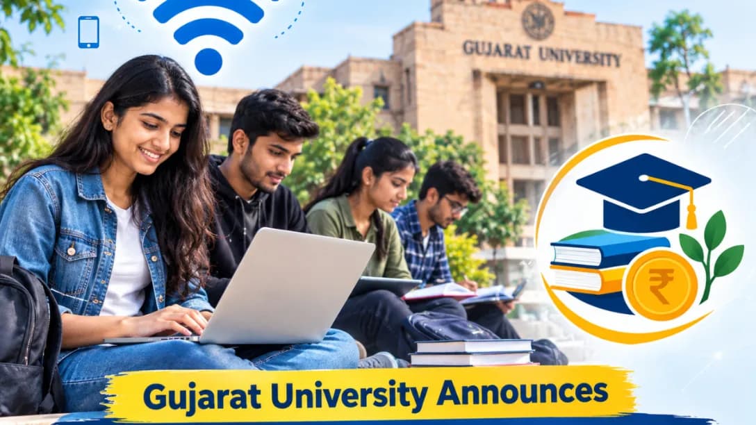 Gujarat University Announces Free Wi-Fi, ‘Earn While Learn’ Scheme Gujarat University Announces Free Wi-Fi, ‘Earn While Learn’ Scheme
