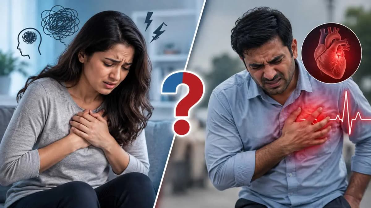 Chest Pain From Anxiety or a Heart Attack? How to Recognize the Difference Chest Pain From Anxiety or a Heart Attack? How to Recognize the Difference