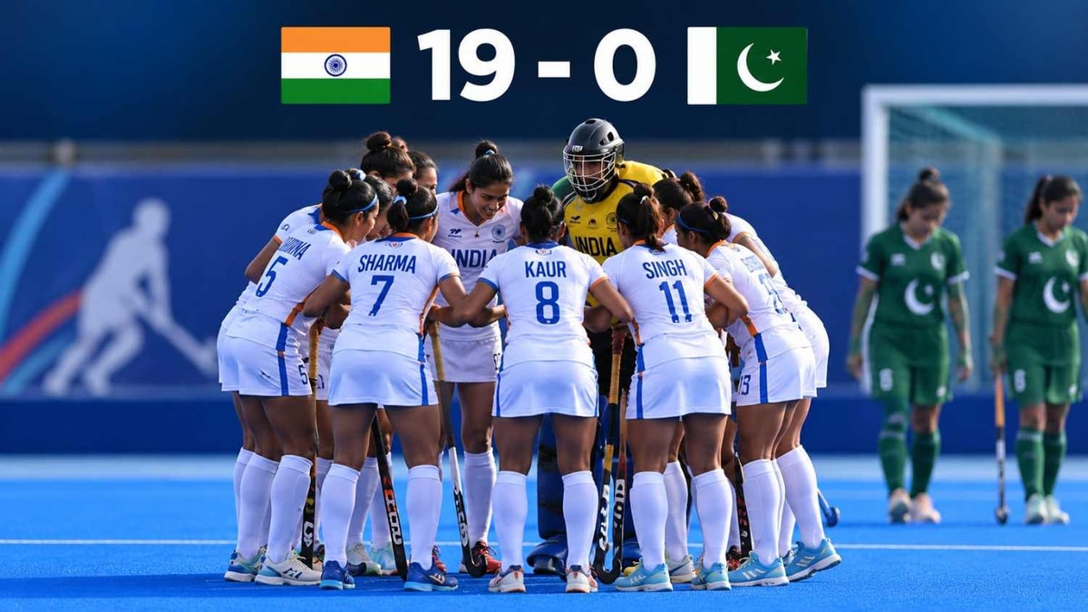 Indian Junior Women's Hockey Team Achieves Historic 19-0 Victory Over Pakistan Indian Junior Women's Hockey Team Achieves Historic 19-0 Victory Over Pakistan