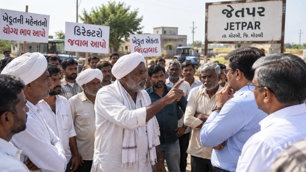 Farmers Warn Directors in Jetpur Village, Morbi Farmers Warn Directors in Jetpur Village, Morbi