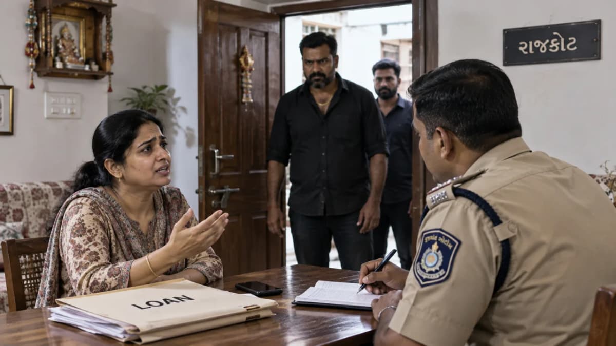 Loan Shark Enters Home in Rajkot, Woman Files Complaint