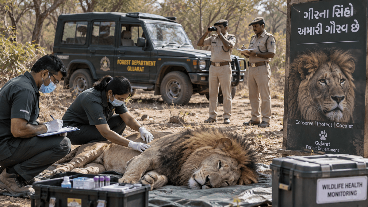 62 Lion Deaths in Gujarat, Health Crisis Emerges 62 Lion Deaths in Gujarat, Health Crisis Emerges