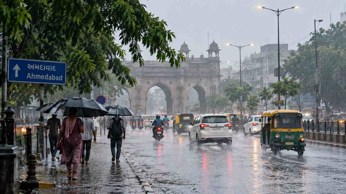 Heavy Rain Continues Across Gujarat, More Rain Forecast Heavy Rain Continues Across Gujarat, More Rain Forecast