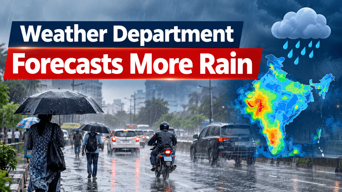Weather Department Forecasts More Rain Weather Department Forecasts More Rain