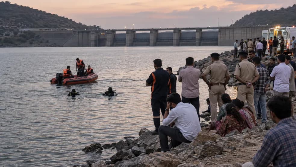 Tragedy at Ashapura Dam in Gondal: 7-Year-Old Boy and Uncle Drown