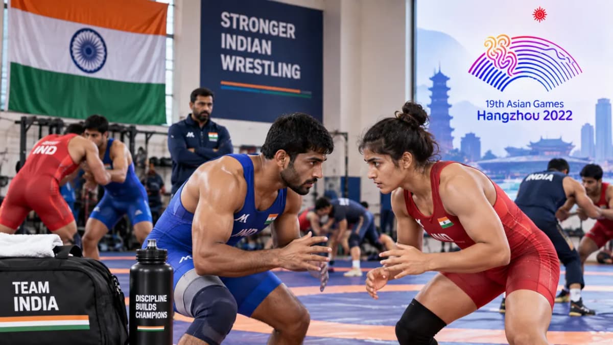 Indian Wrestling Prepares for Asian Games Indian Wrestling Prepares for Asian Games