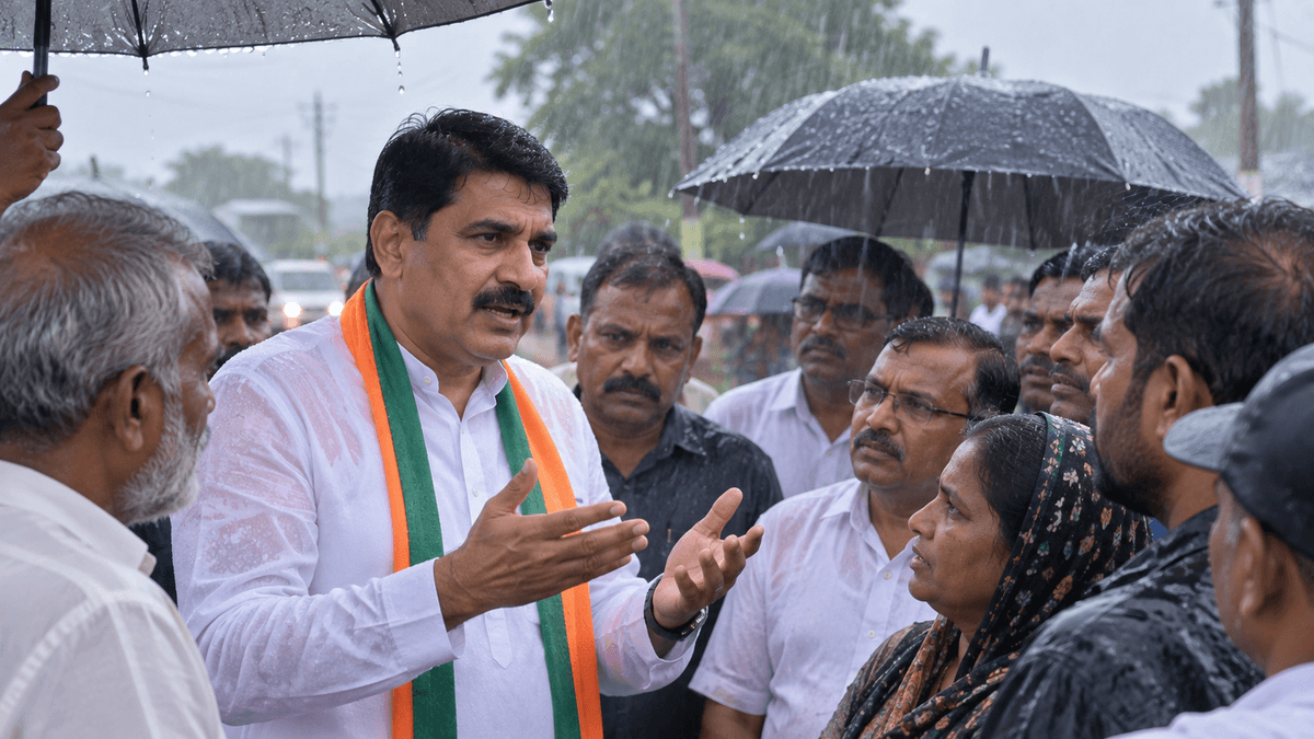 Shankar Chaudhary's Political Discussion in Rain: Public Response Shankar Chaudhary's Political Discussion in Rain: Public Response