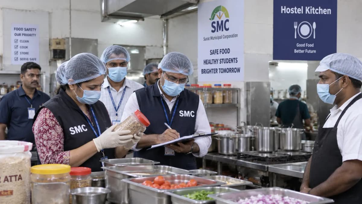 SMC's Inspection Initiative for Hostel Kitchens in Surat