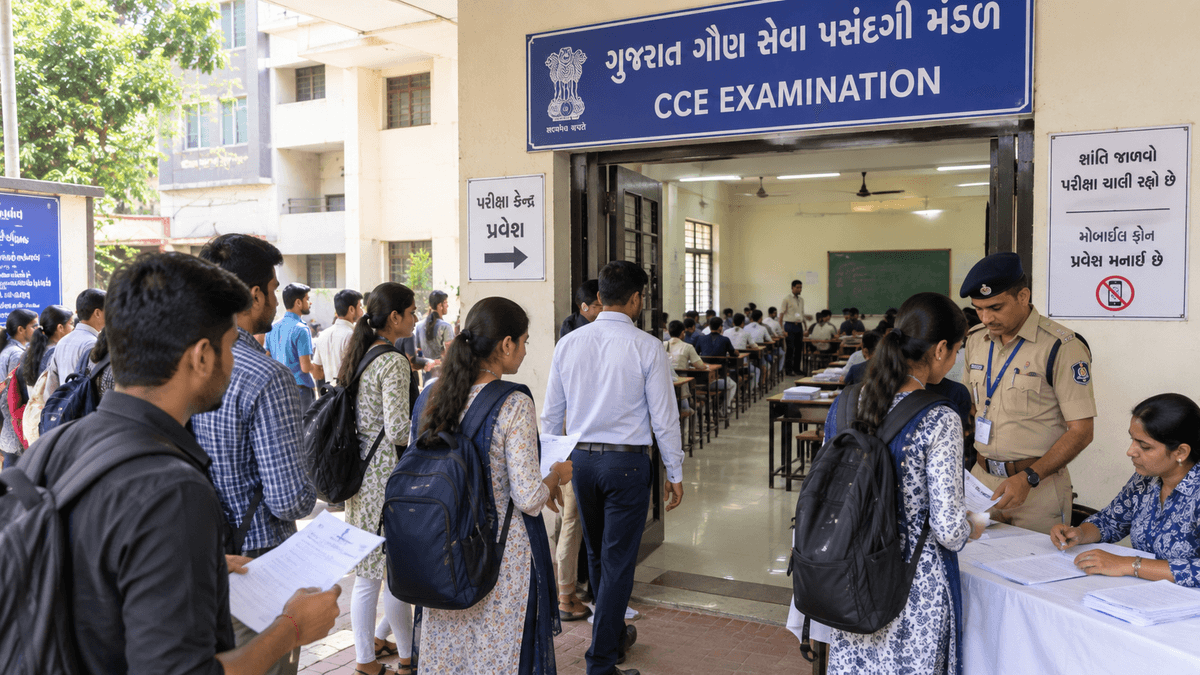 Gujarat Secondary Service Selection Board Commences CCE Examination Gujarat Secondary Service Selection Board Commences CCE Examination