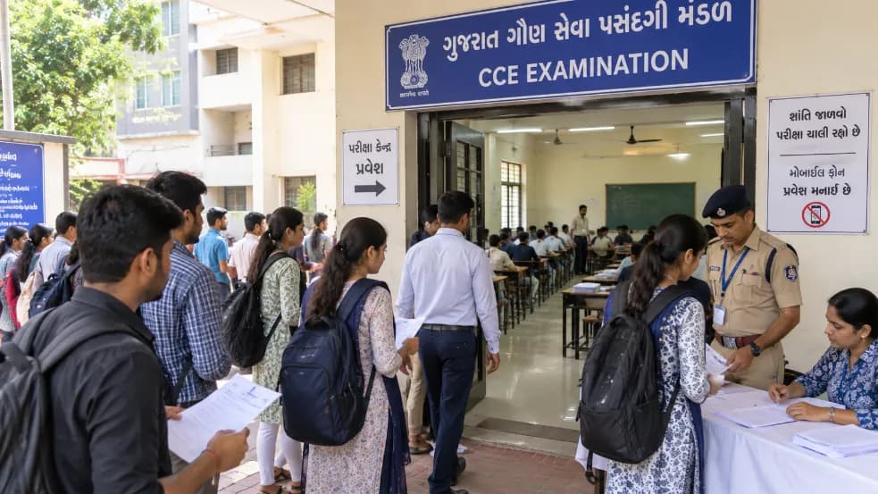 Gujarat Secondary Service Selection Board Commences CCE Examination Gujarat Secondary Service Selection Board Commences CCE Examination