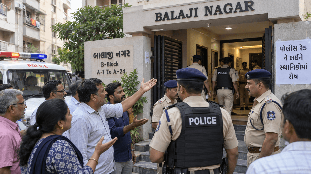 Controversy Arises Over Police Raid in Balaji Nagar Controversy Arises Over Police Raid in Balaji Nagar