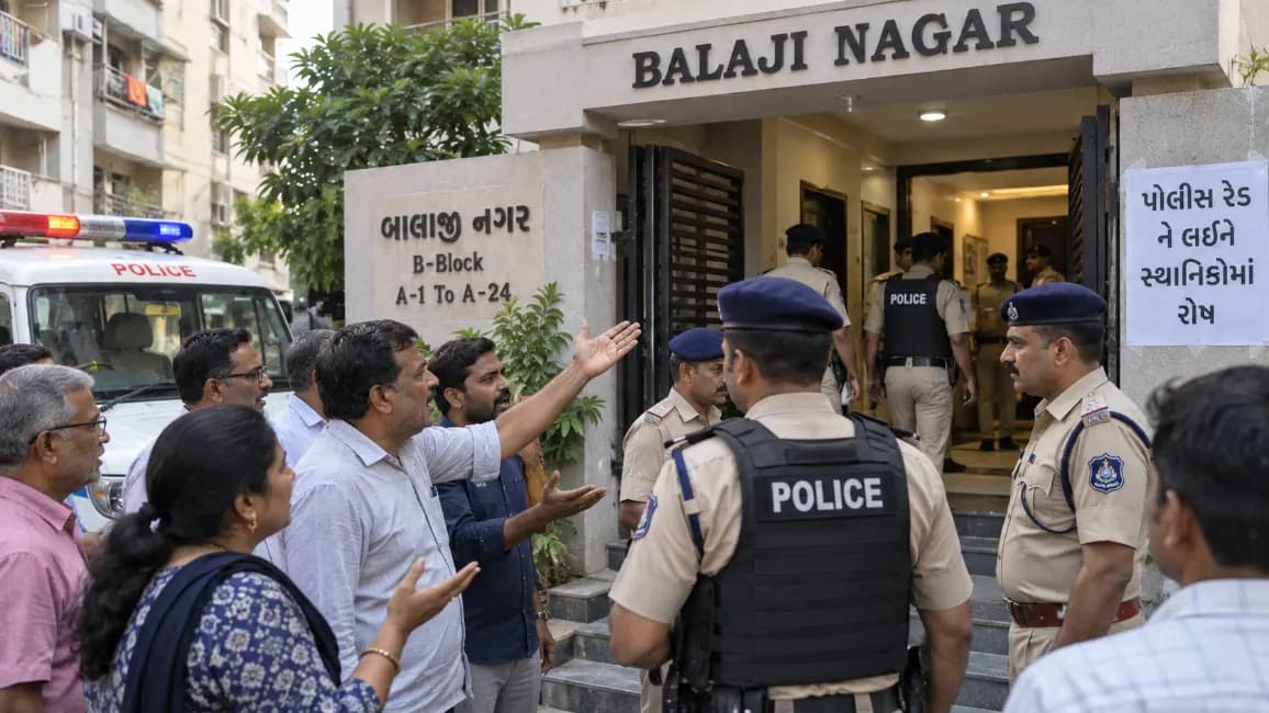Controversy Arises Over Police Raid in Balaji Nagar Controversy Arises Over Police Raid in Balaji Nagar