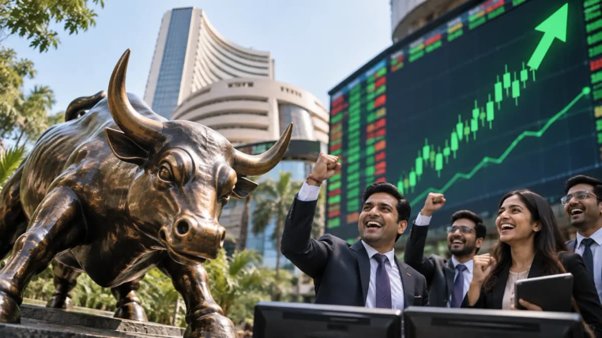 Indian Stock Market Sees Uptick, Sensex Rises by 332 Points Indian Stock Market Sees Uptick, Sensex Rises by 332 Points