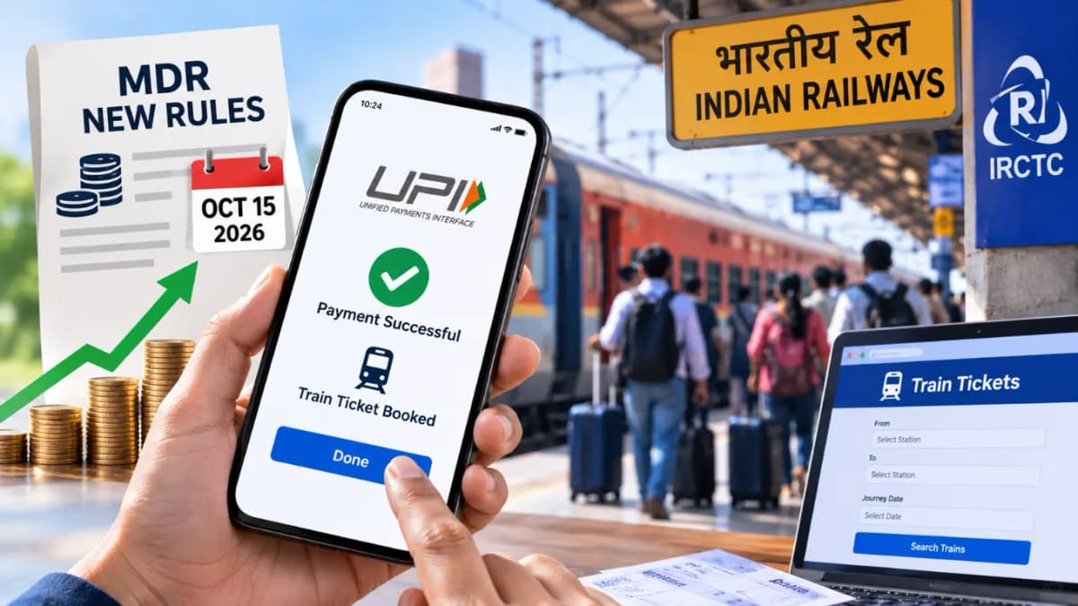 New MDR Rules for UPI in India: Impact on Train Ticket Bookings New MDR Rules for UPI in India: Impact on Train Ticket Bookings