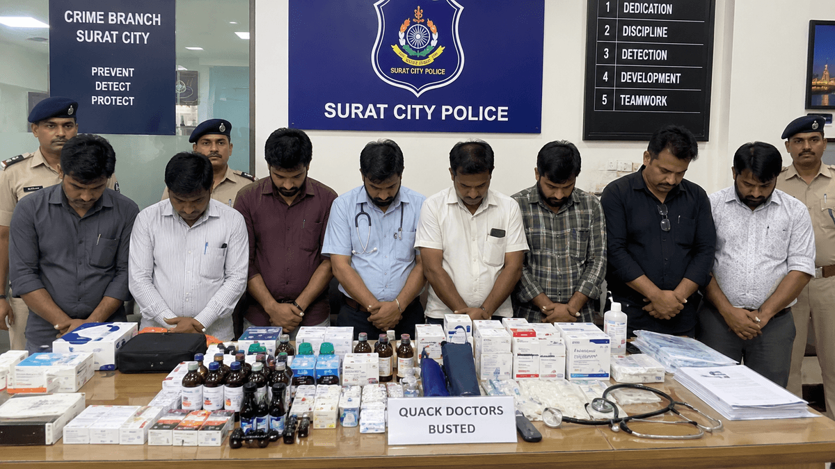 Arrest of Eight Quack Doctors in Pandesara Arrest of Eight Quack Doctors in Pandesara