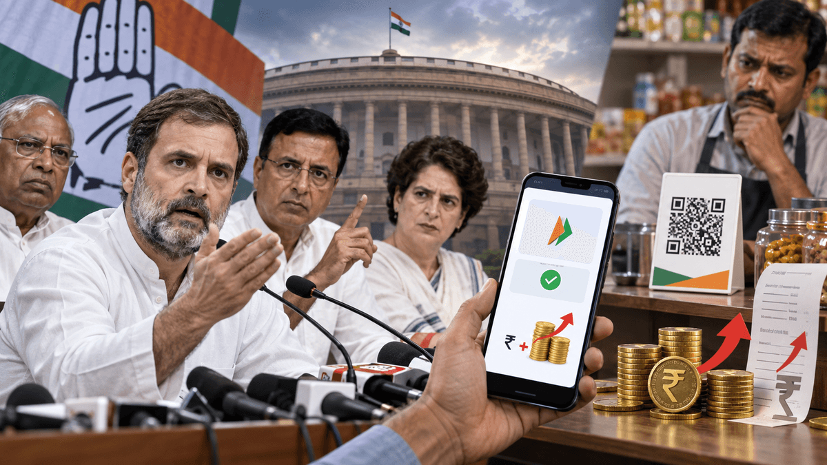 Congress Targets Central Government Over UPI Payment Charges Congress Targets Central Government Over UPI Payment Charges
