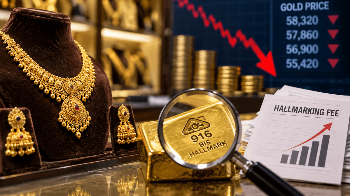 Increase in Hallmarking Fee Amid Decline in Gold Prices Increase in Hallmarking Fee Amid Decline in Gold Prices