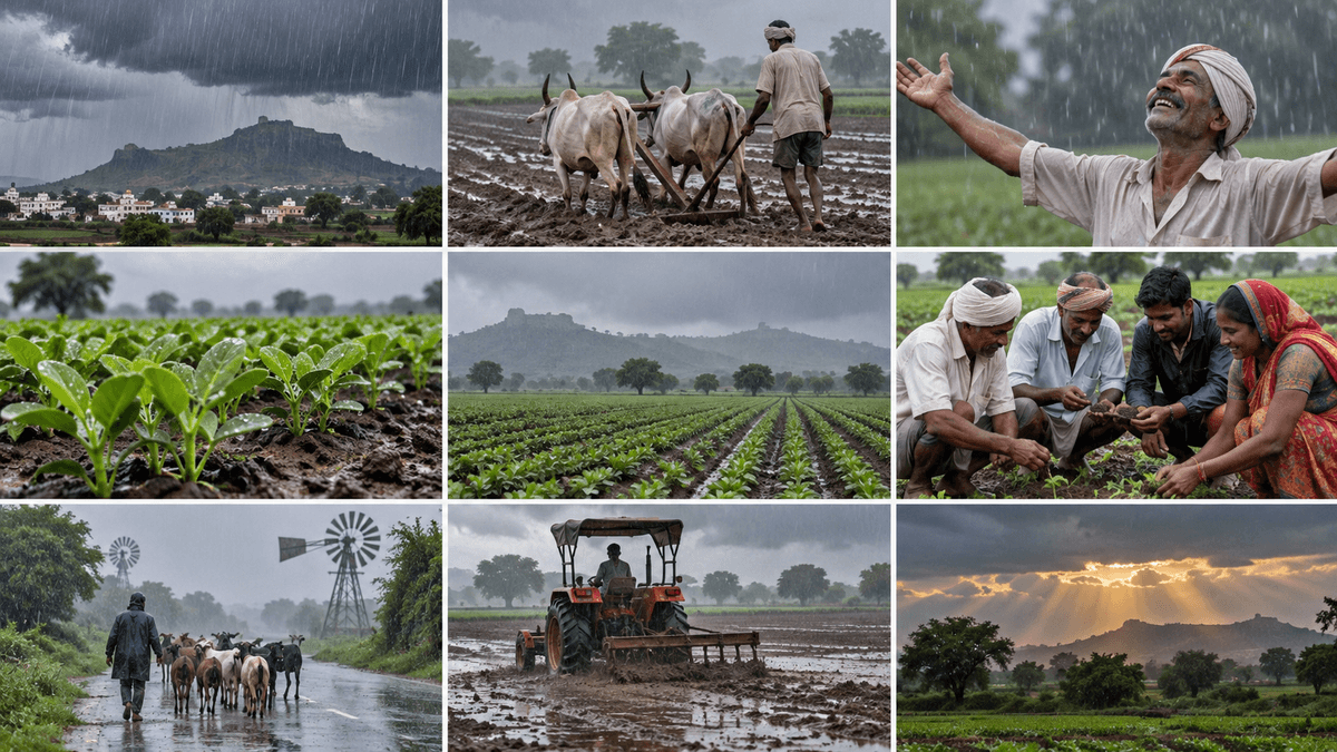 Rainy Weather in Saurashtra, Hope Among Farmers Rainy Weather in Saurashtra, Hope Among Farmers