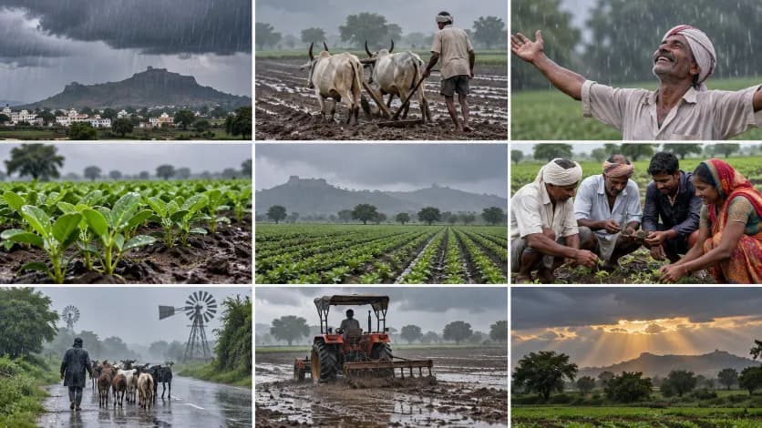 Rainy Weather in Saurashtra, Hope Among Farmers Rainy Weather in Saurashtra, Hope Among Farmers