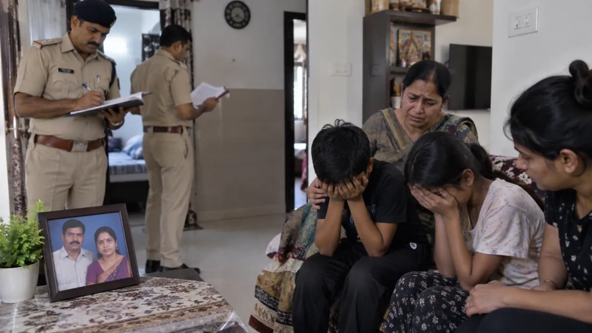 Tragic Double Suicide in Surat Leaves Children Orphaned Tragic Double Suicide in Surat Leaves Children Orphaned