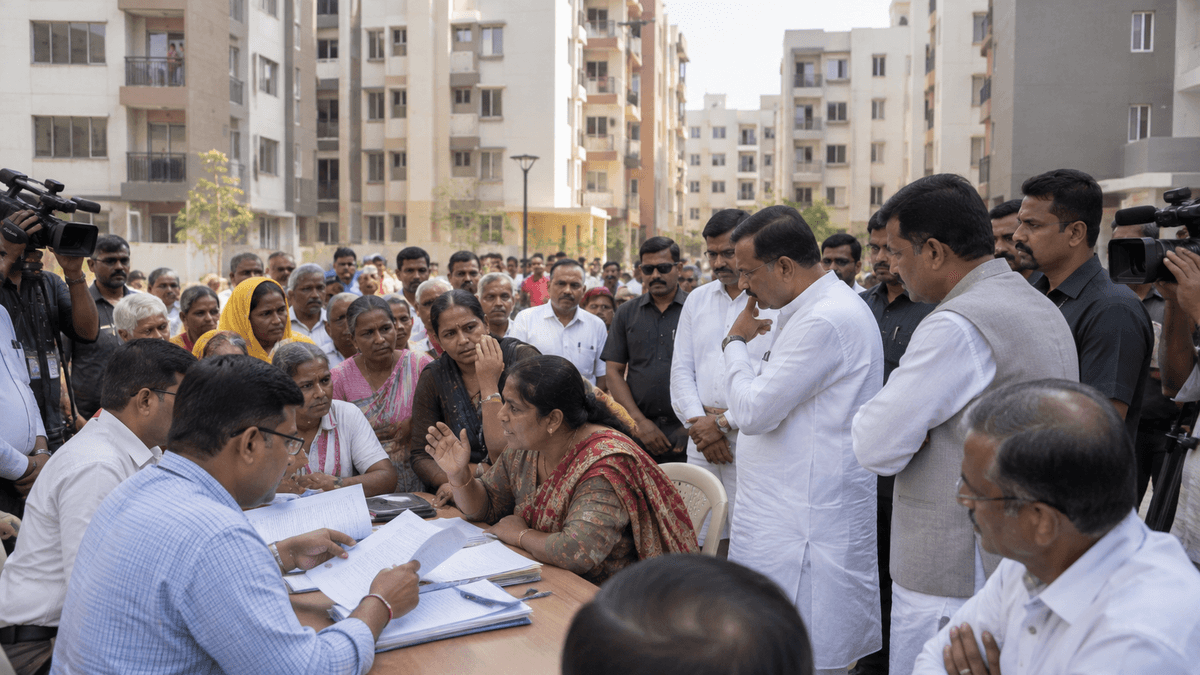 Political Tensions Rise Over Housing Dispute in Rajkot Political Tensions Rise Over Housing Dispute in Rajkot
