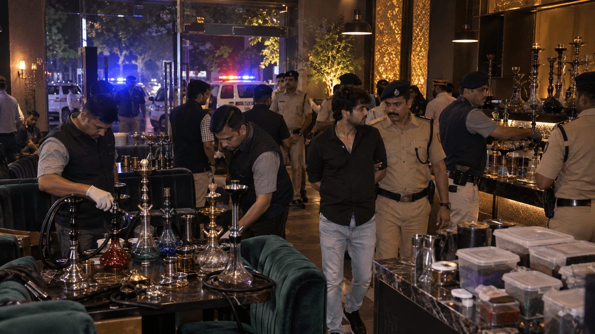 Raid on Illegal Hookah Bar in Ahmedabad, 27-Year-Old Operator Arrested Raid on Illegal Hookah Bar in Ahmedabad, 27-Year-Old Operator Arrested
