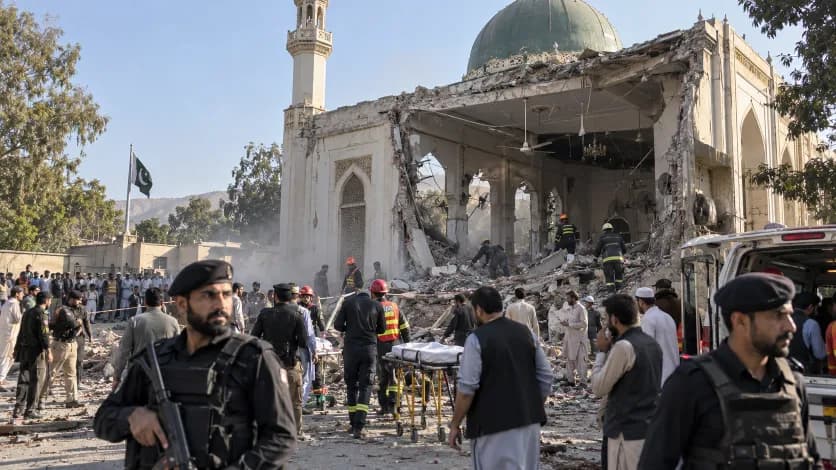Pakistan Kohat Mosque Blast Kills 16, Injures Over 50 Pakistan Kohat Mosque Blast Kills 16, Injures Over 50
