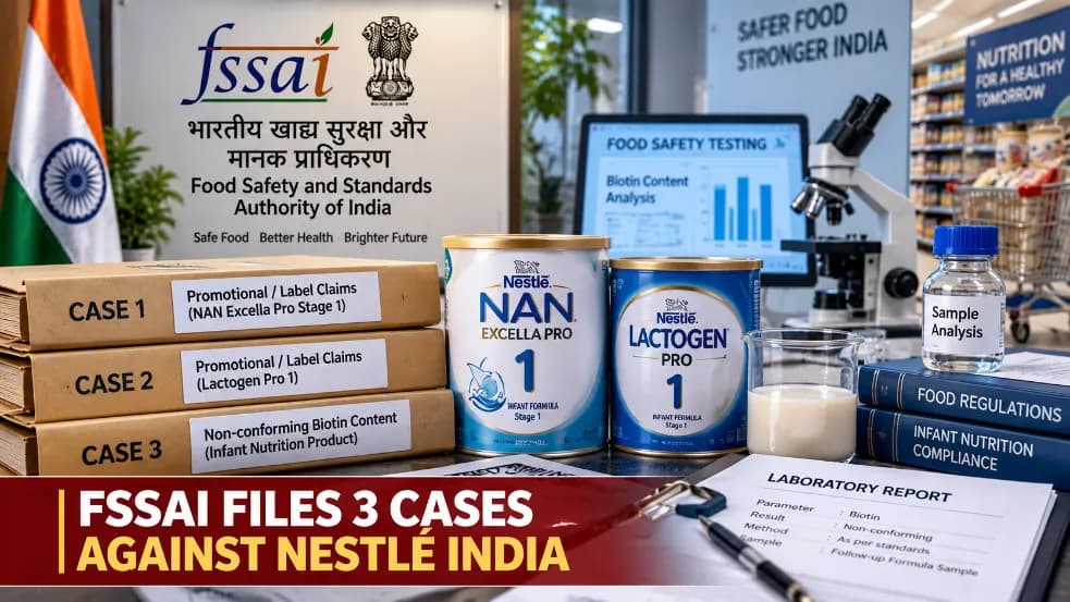 FSSAI Files Three Cases Against Nestlé India FSSAI Files Three Cases Against Nestlé India