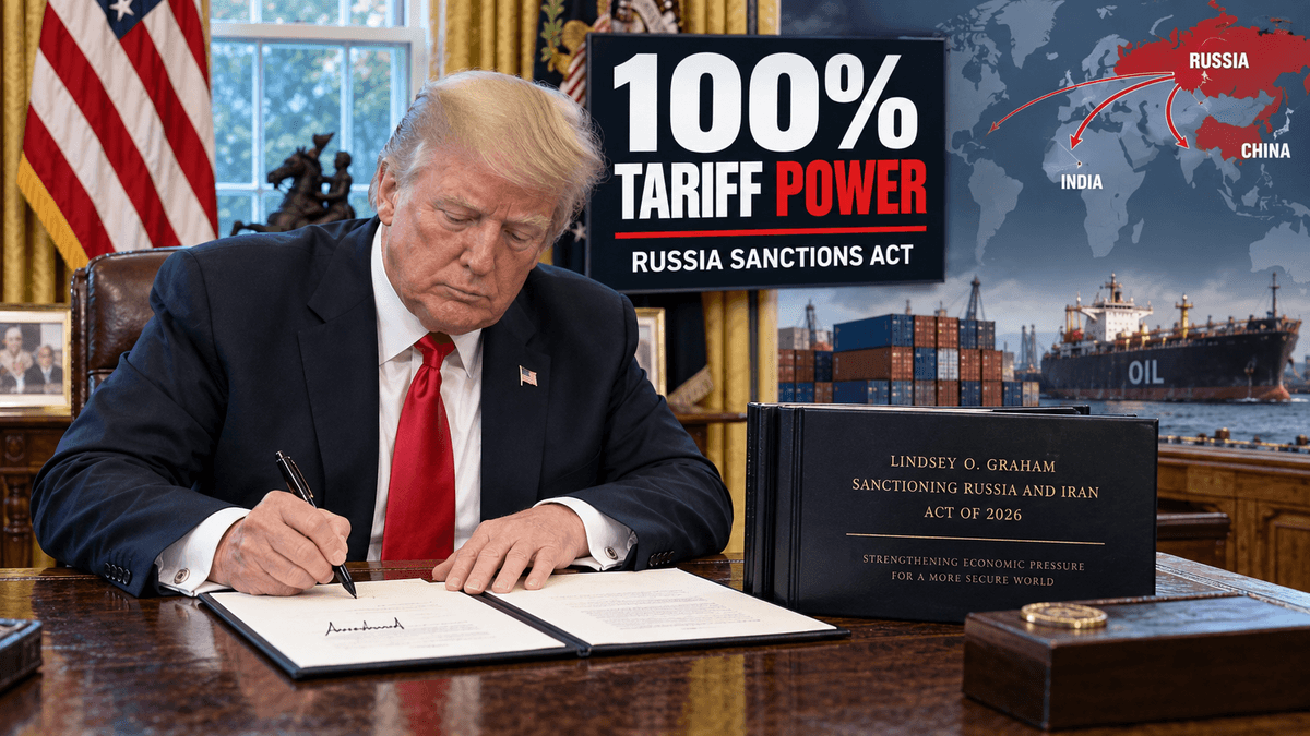 Donald Trump Signs 100% Tariff Law Donald Trump Signs 100% Tariff Law