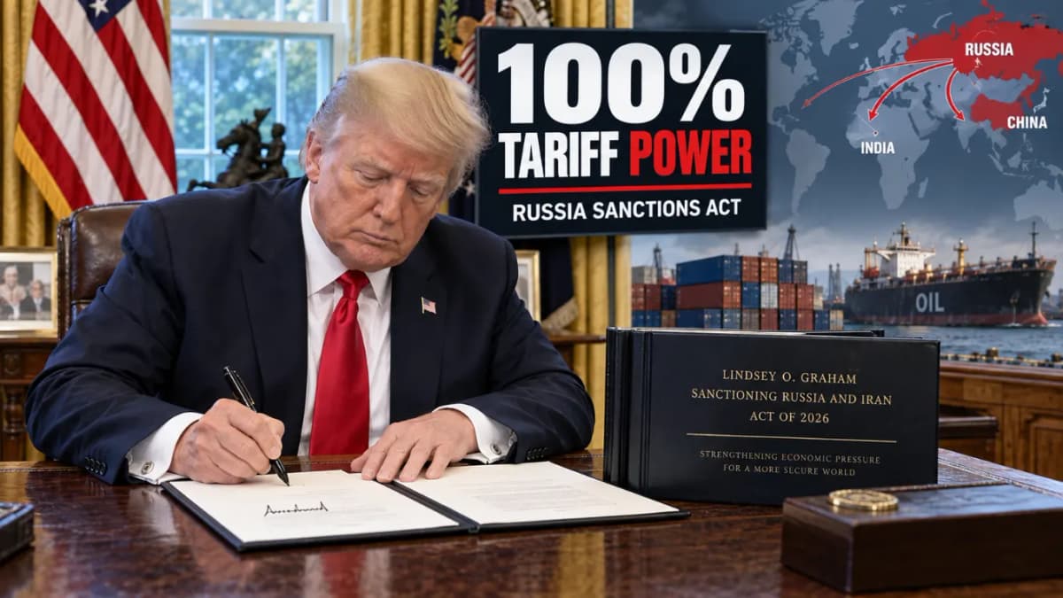 Donald Trump Signs 100% Tariff Law Donald Trump Signs 100% Tariff Law