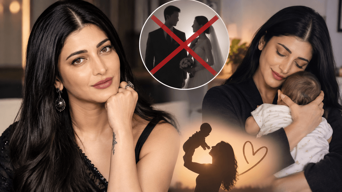 Shruti Haasan's Desire to Become a Mother Without Marriage Shruti Haasan's Desire to Become a Mother Without Marriage