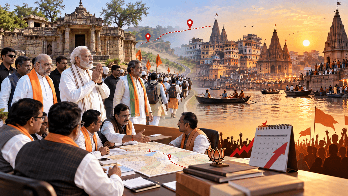Vadanagar-Varanasi Pilgrimage: Leaders' Preparations for 2027 Elections Vadanagar-Varanasi Pilgrimage: Leaders' Preparations for 2027 Elections
