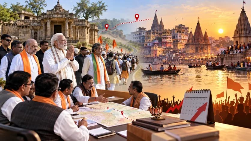 Vadanagar-Varanasi Pilgrimage: Leaders' Preparations for 2027 Elections Vadanagar-Varanasi Pilgrimage: Leaders' Preparations for 2027 Elections
