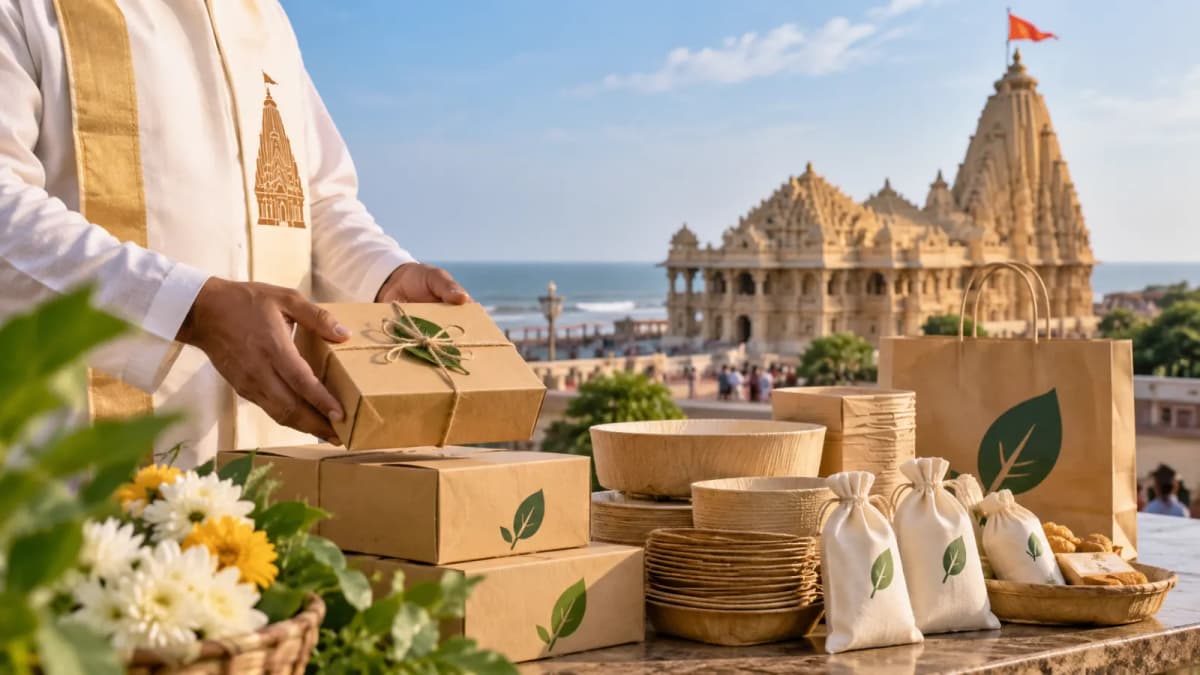 Somnath Temple Trust Launches Eco-Friendly Packaging Somnath Temple Trust Launches Eco-Friendly Packaging