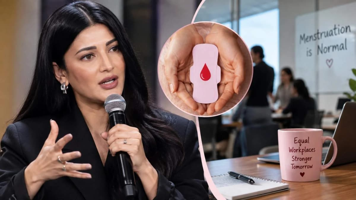 Shruti Haasan Says Men Should Experience Periods to Understand Workplace Equality Shruti Haasan Says Men Should Experience Periods to Understand Workplace Equality