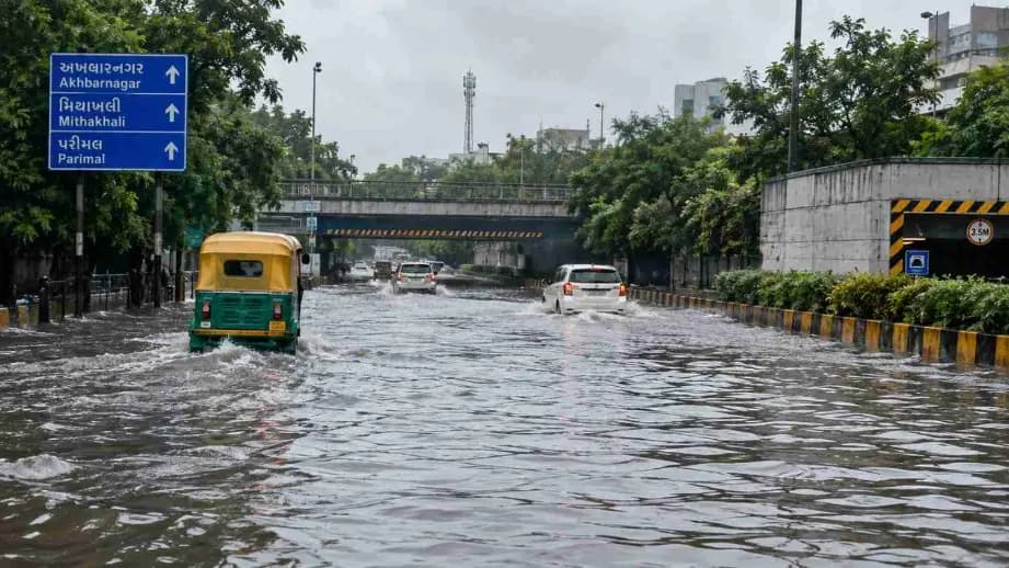 Ahmedabad Sees Waterlogging at 235 Spots After Heavy Rain